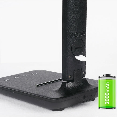 Lampa Plus 3 v 1: Stolní lampa s nabíječkou telefonu, hodinami a termostatem