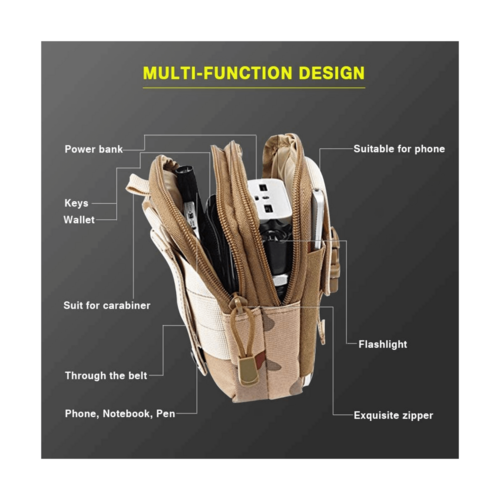 Taktické MOLLE pouzdro na opasek – odolná kapsa pro outdoor a turistiku