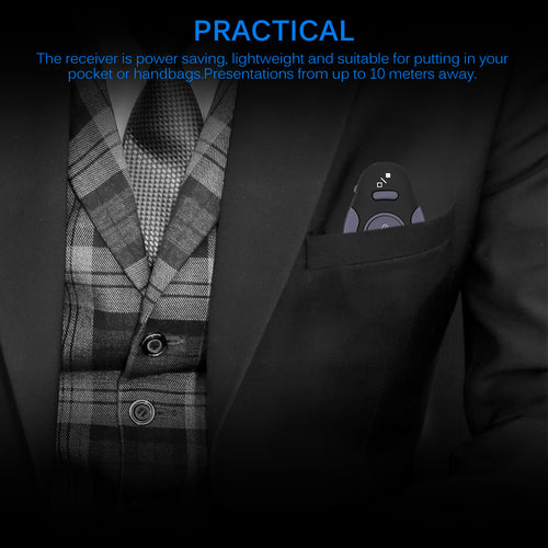 Bezdrátový prezentér a laserové ukazovátko 2.4 GHz – dosah 10 m